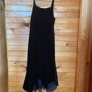 vintage black velvet dress